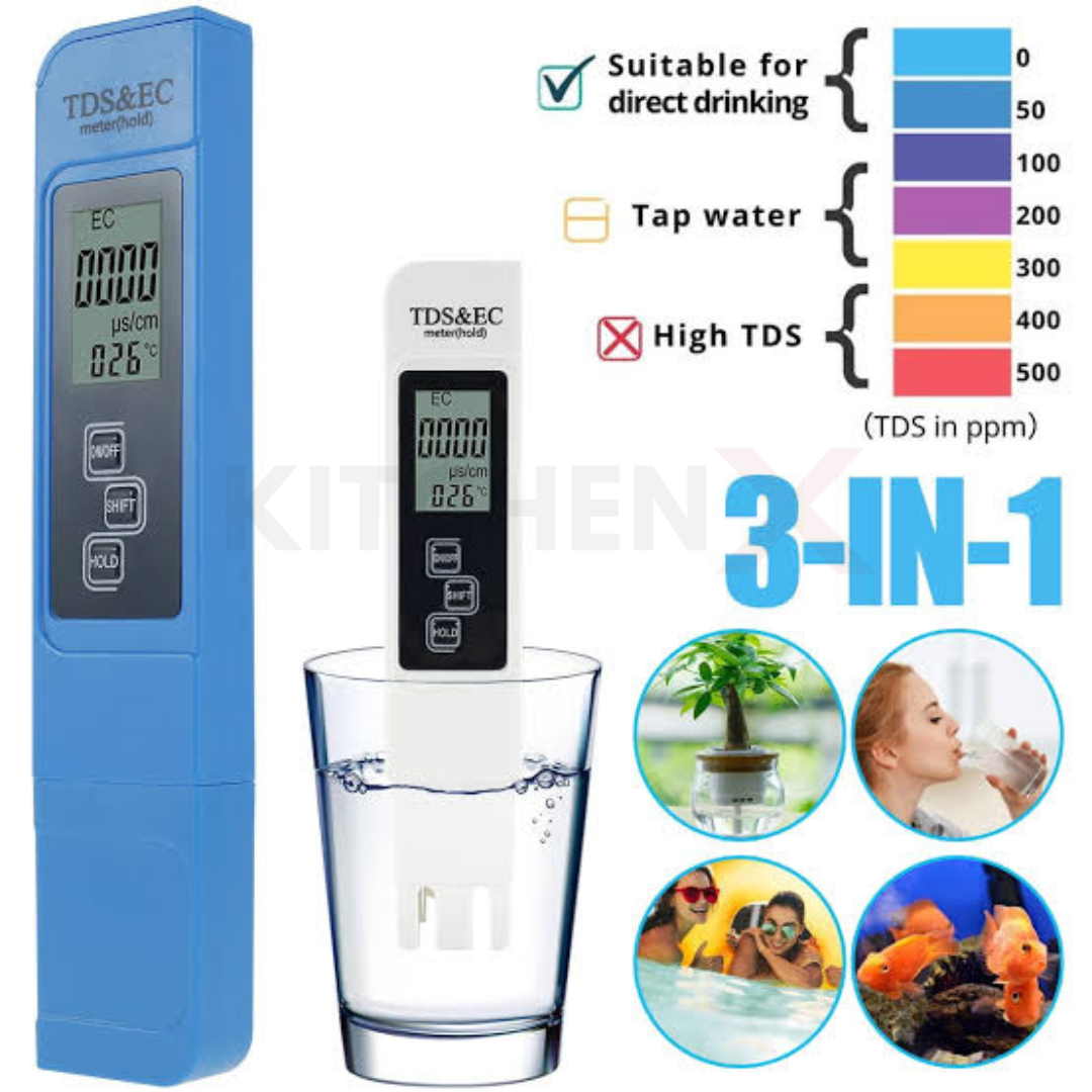 Water Quality Tester TDS EC Temperature Meter